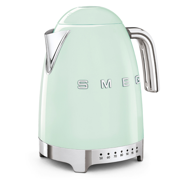 SMEG Wasserkocher im 50er-Jahre-Stil 1,7L Variabler Temperatur Grün