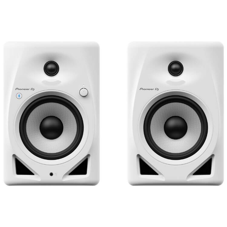 Coluna Monitora Bluetooth Pioneer DJ DM-50D 5" Par Branco
