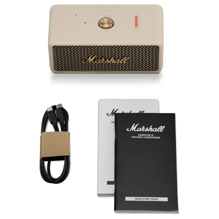 Coluna Portátil Marshall Emberton III Bluetooth Creme