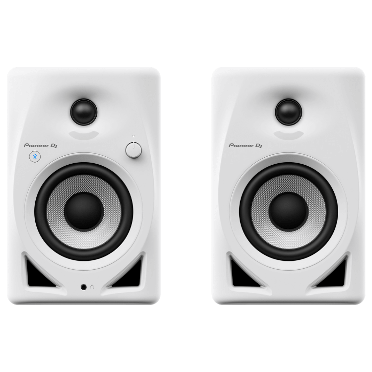 Coluna Monitora Bluetooth Pioneer DJ DM-40D 4" Pack 2 Branco