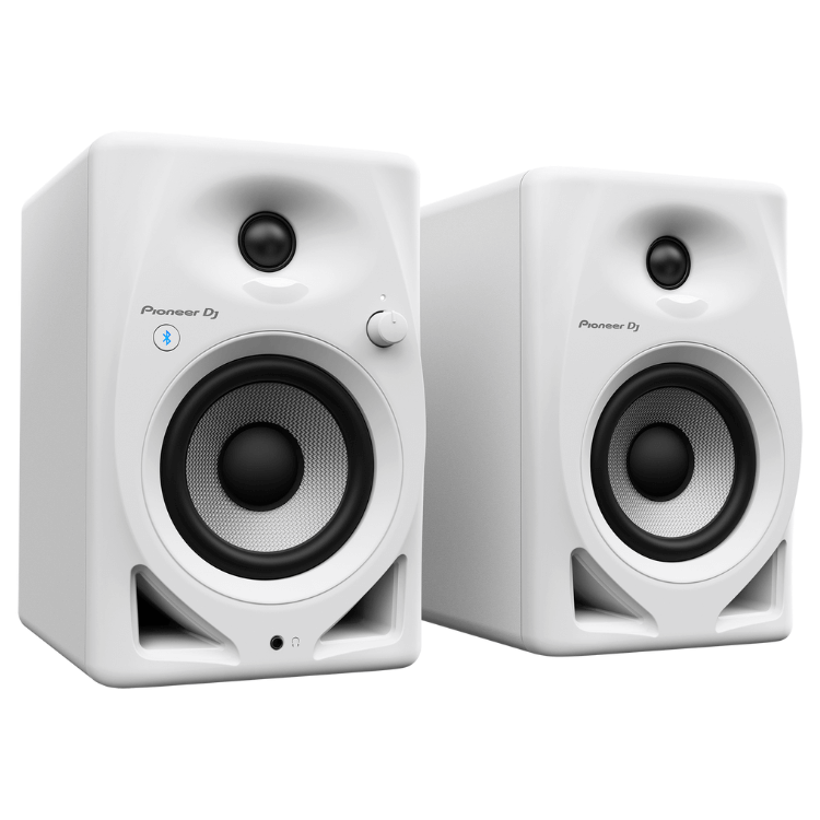 Coluna Monitora Bluetooth Pioneer DJ DM-40D 4" Pack 2 Branco