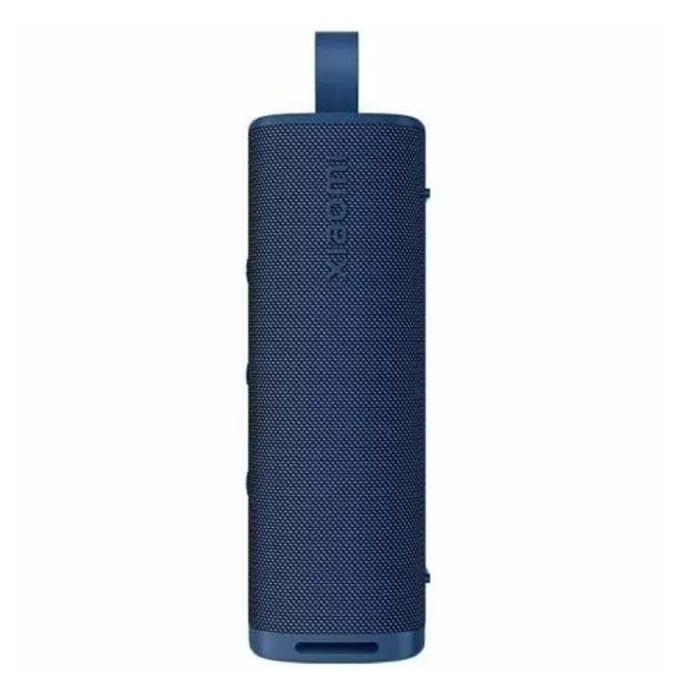 Xiaomi outdoor Bluetooth speaker, 30W, blue, cylindrical with strap.
