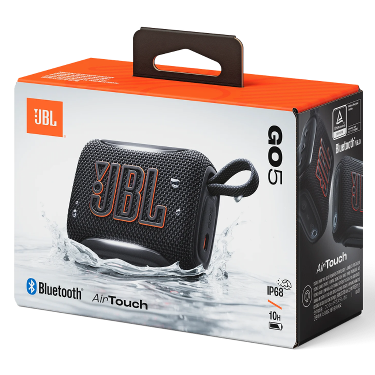 JBL Go 5 USB-C Tragbarer Lautsprecher Schwarz