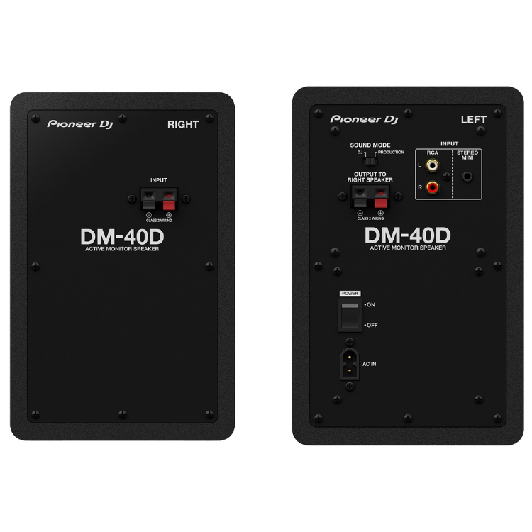 Pioneer DJ DM-40D 4 Zoll Monitorlautsprecher 2er-Pack