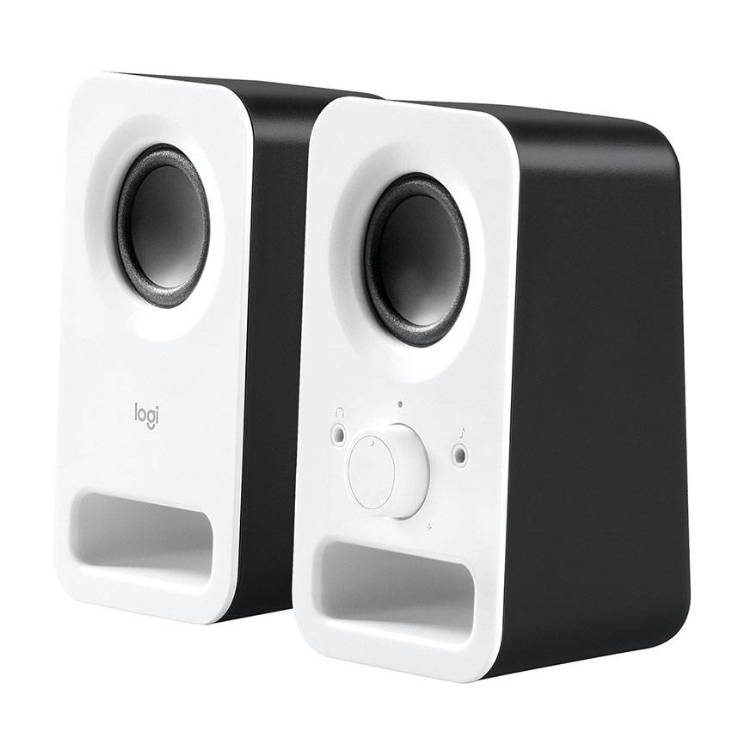 Colunas Logitech Z150 Compact Stereo 2.0 6W Peak / 3W RMS Branco