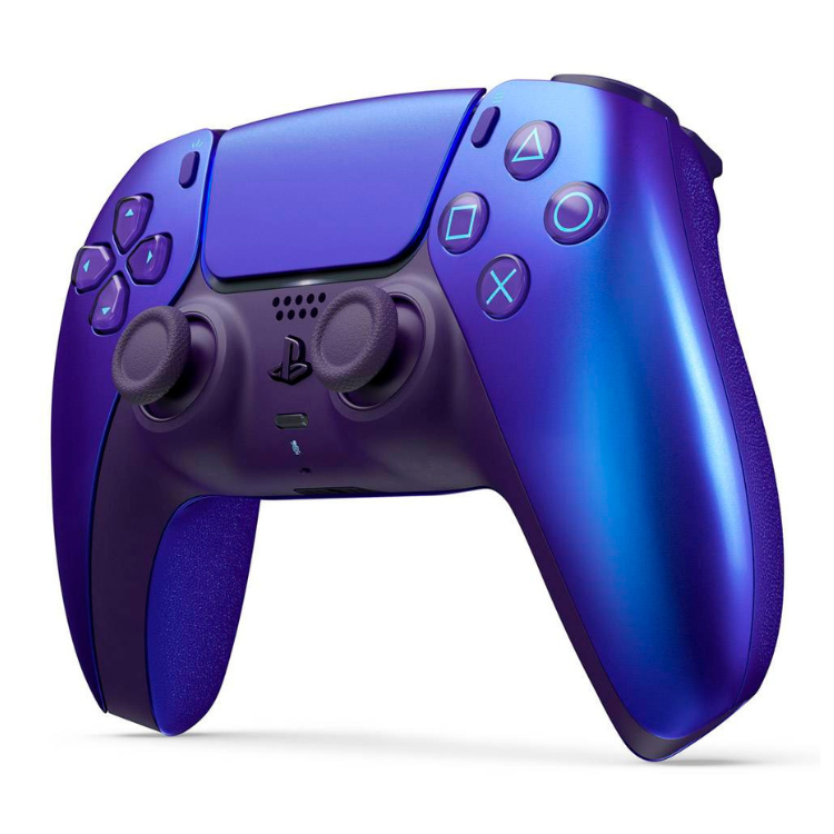 Sony PS5 DualSense Wireless Controller in purple, chroma indigo color.