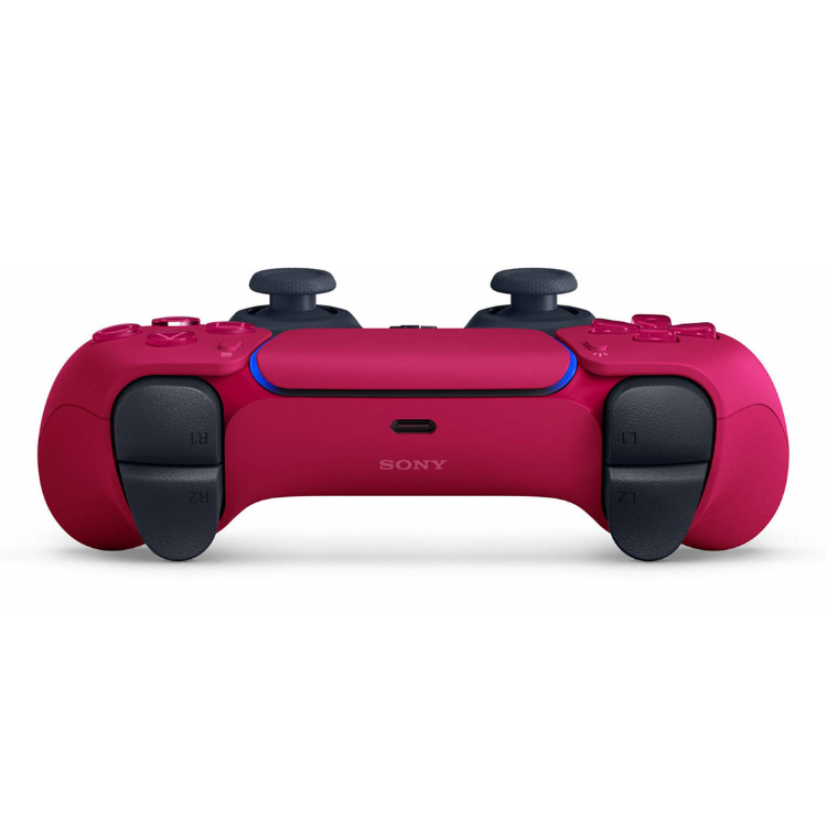 Sony PS5 DualSense Cosmic Red wireless controller, pink and black.