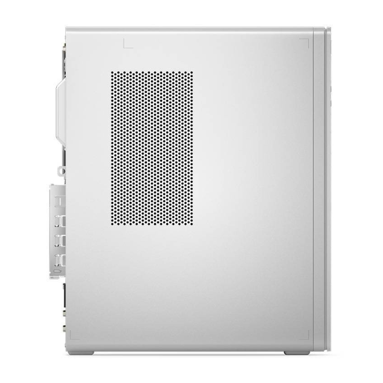 Lenovo IdeaCentre tower, grey, perforated vent panel.