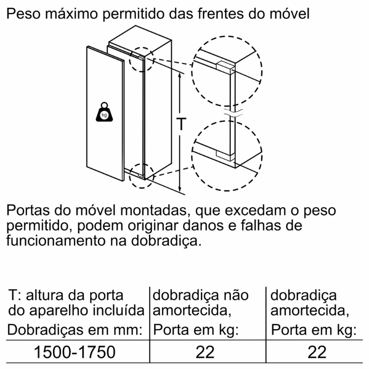 Arca Congeladora Vertical de Encastre Siemens GI81NACE0 212L Branco