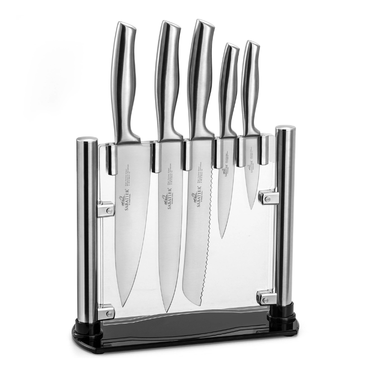 Conjunto de 5 Facas Fuji-Orys Lion Sabatier Inox
