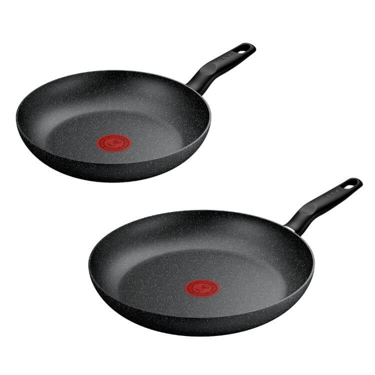 Conjunto de Frigideiras Tefal Dark 2 Peças Alumínio