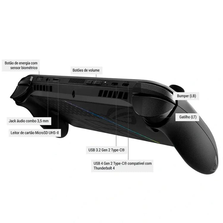 Consola Portátil Asus ROG Xbox Ally X (2025) RC73XA-NH011W 7" Ryzen Z2 Extreme 24GB/1TB Windows 11 Preto