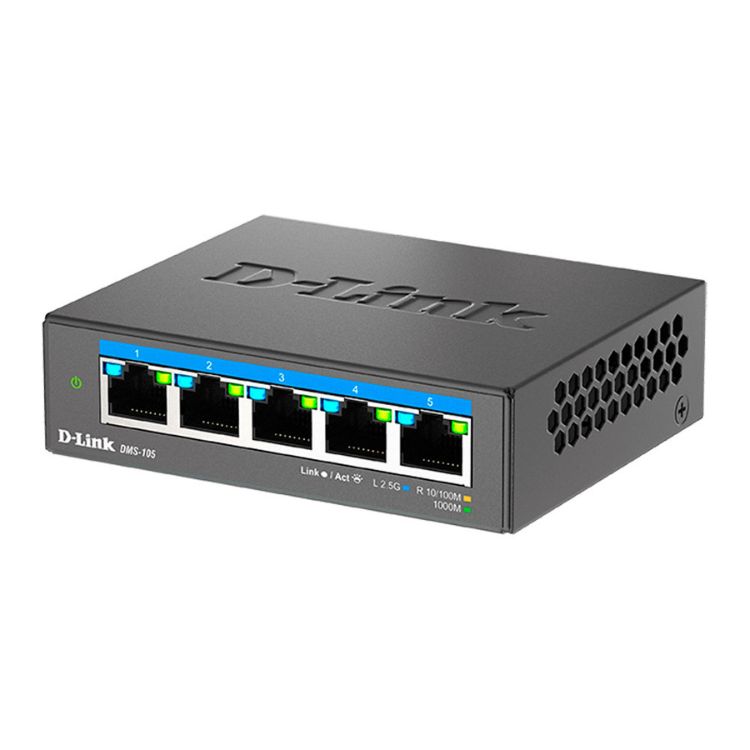 Switch D-Link 5 Portas Multi-Gigabit Unmanaged