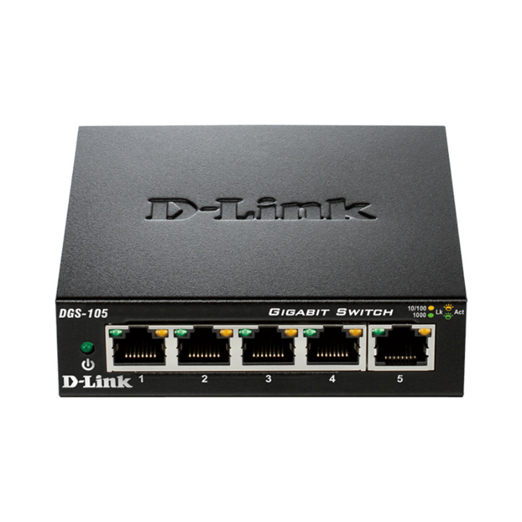 Switch D-Link 5 Portas Gigabit UnManaged Metal