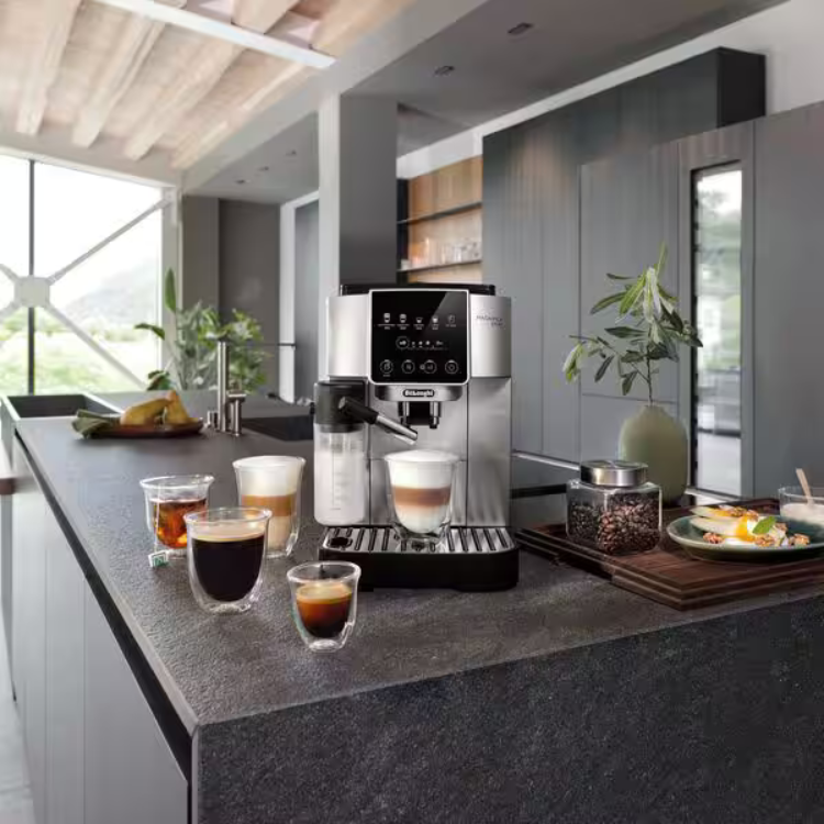 Máquina de Café Delonghi Automática c/Leite Magnifica Start Cinzento