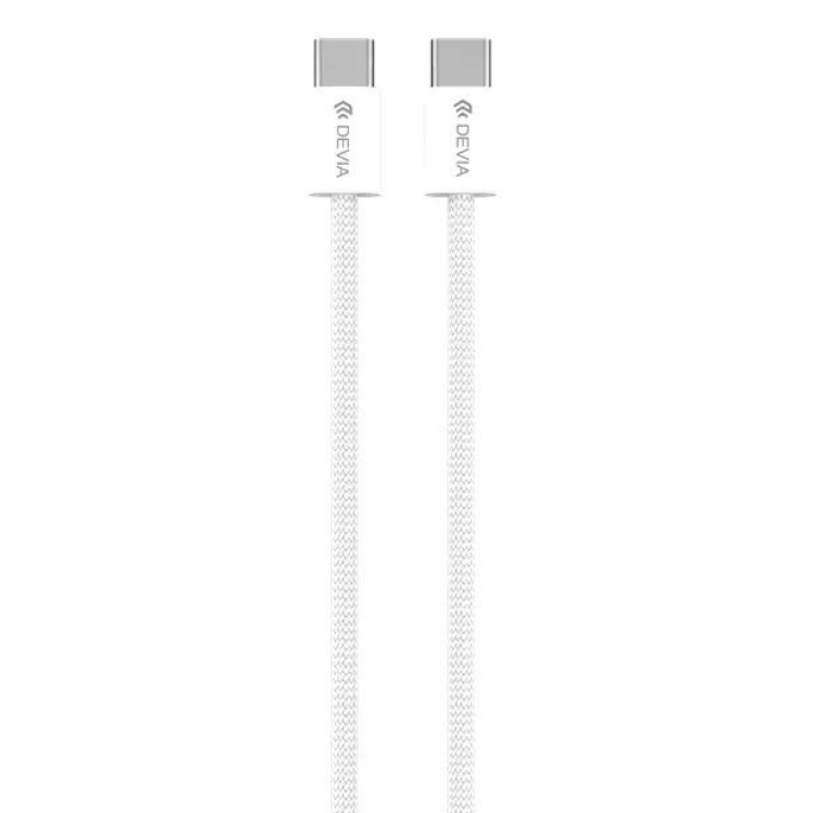 Cabo Devia PD Woven Braided TypeC-TypeC 60W Branco