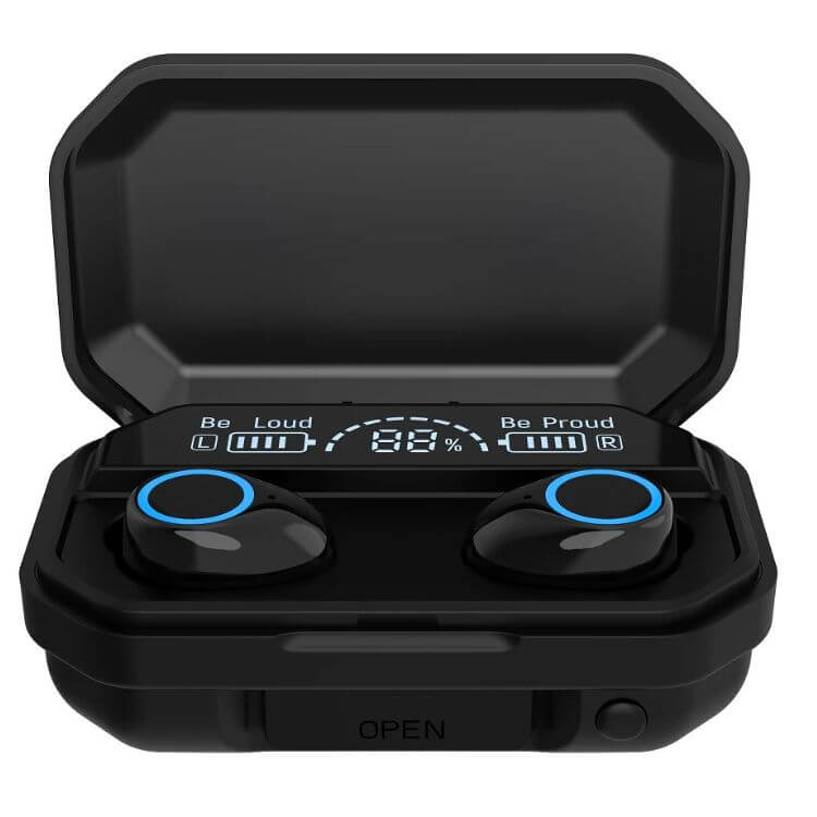 Auriculares Bluetooth Devia Joy A12 Ultra-Long TWS Wireless Preto