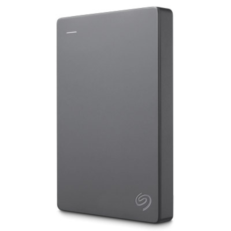 Seagate 2TB grey portable external hard drive, 2.5", USB 3.0.