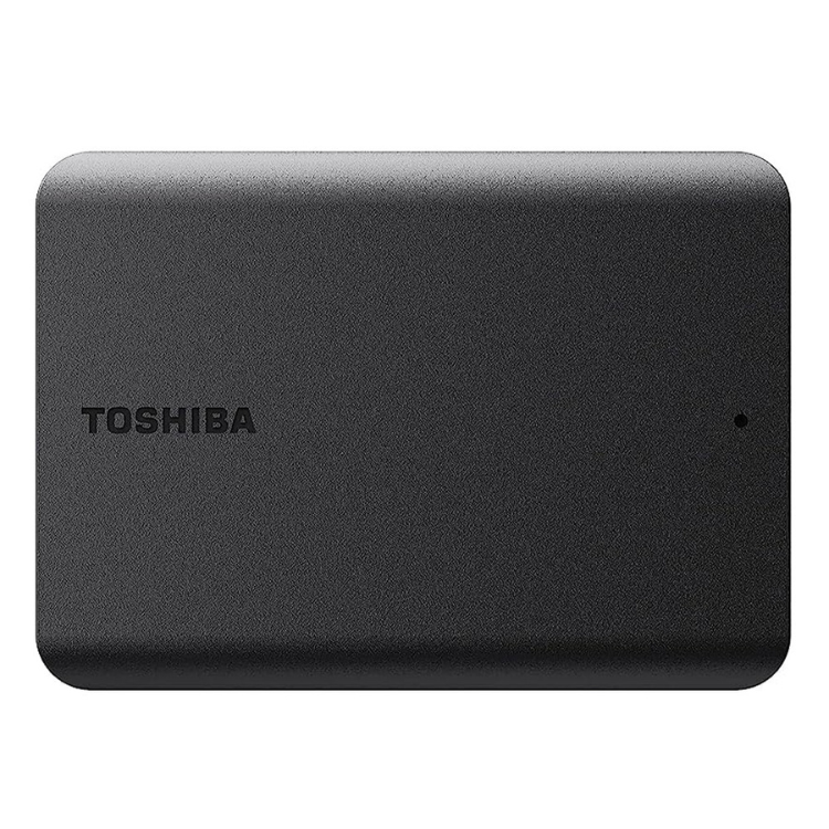 Black Toshiba Canvio Basics external hard drive, 4TB, 2.5", USB 3.0.
