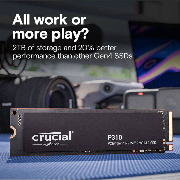 Disco SSD Crucial P310 500GB M.2 2280 PCle Gen 4 NVMe