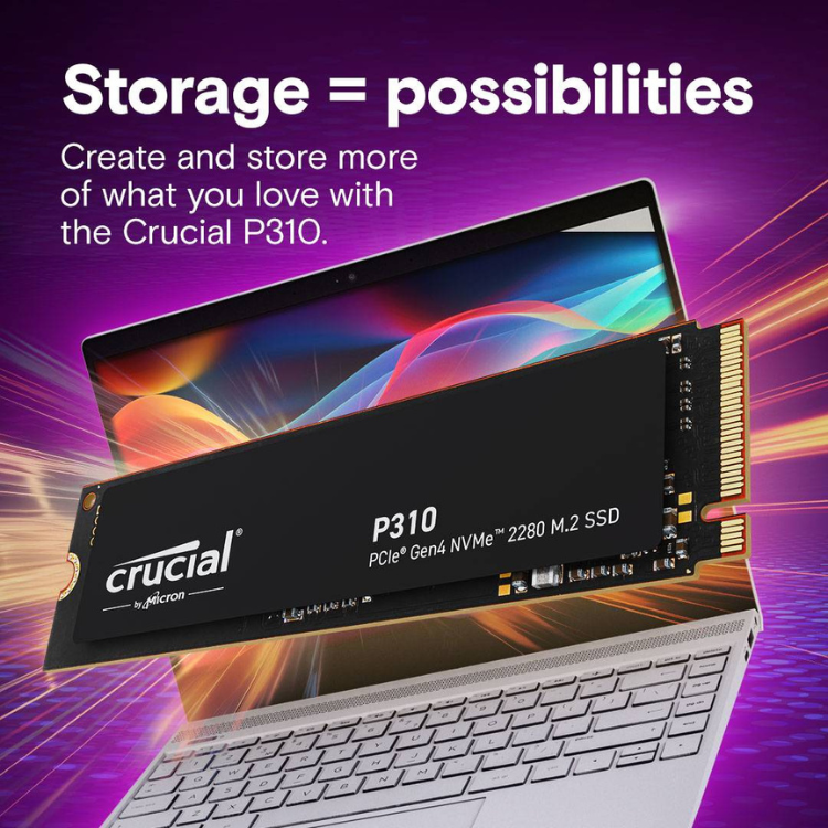 Disco SSD Crucial P310 1TB M.2 2280 PCle Gen 4 NVMe