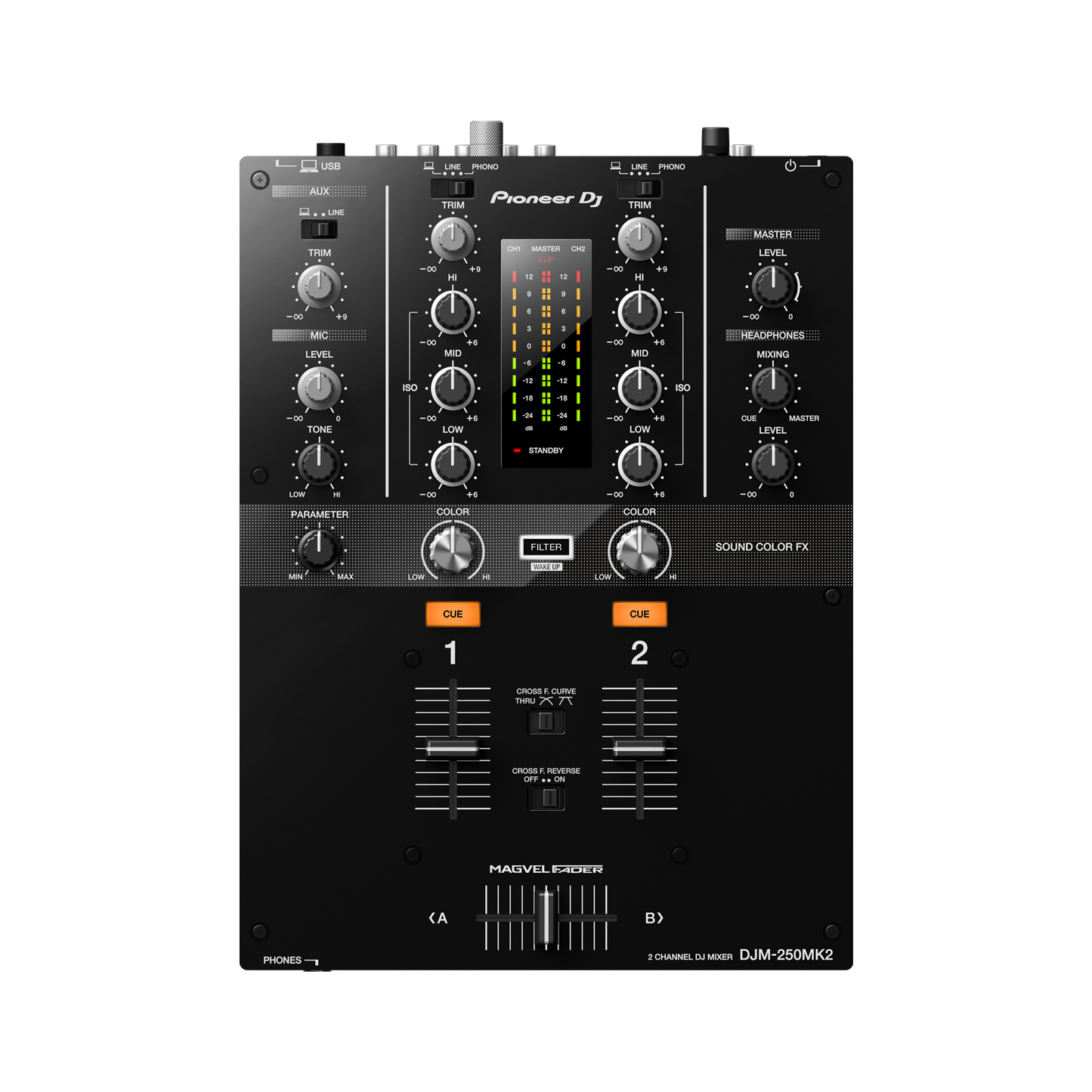 Mesa de Mistura Pioneer DJ 2 canais DJM-250MK2