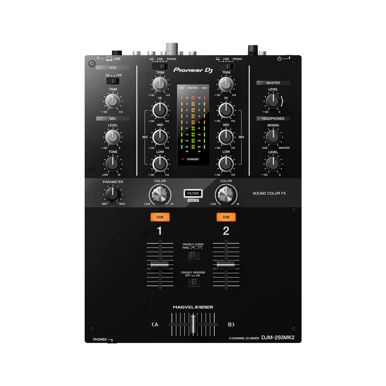 Mesa de Mistura Pioneer DJ 2 canais DJM-250MK2