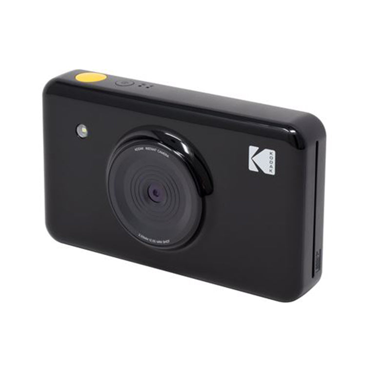 Black Kodak Mini Shot camera with lens and yellow button