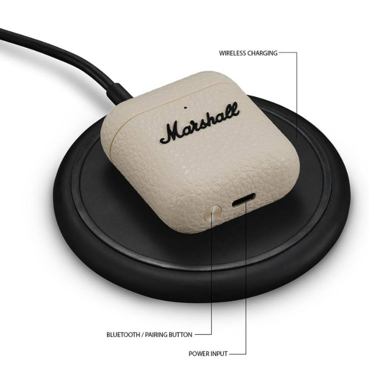 Auriculares Bluetooth Marshall Minor IV TWS Cream