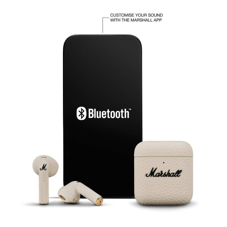 Auriculares Bluetooth Marshall Minor IV TWS Cream