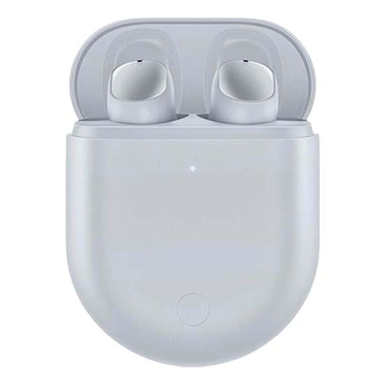 Auriculares Bluetooth Xiaomi Redmi Buds 3 Pro cinzento em caixa de carregamento.