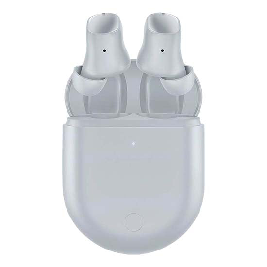 Auriculares Bluetooth Xiaomi Redmi Buds 3 Pro cinzento, sem estojo aberto.