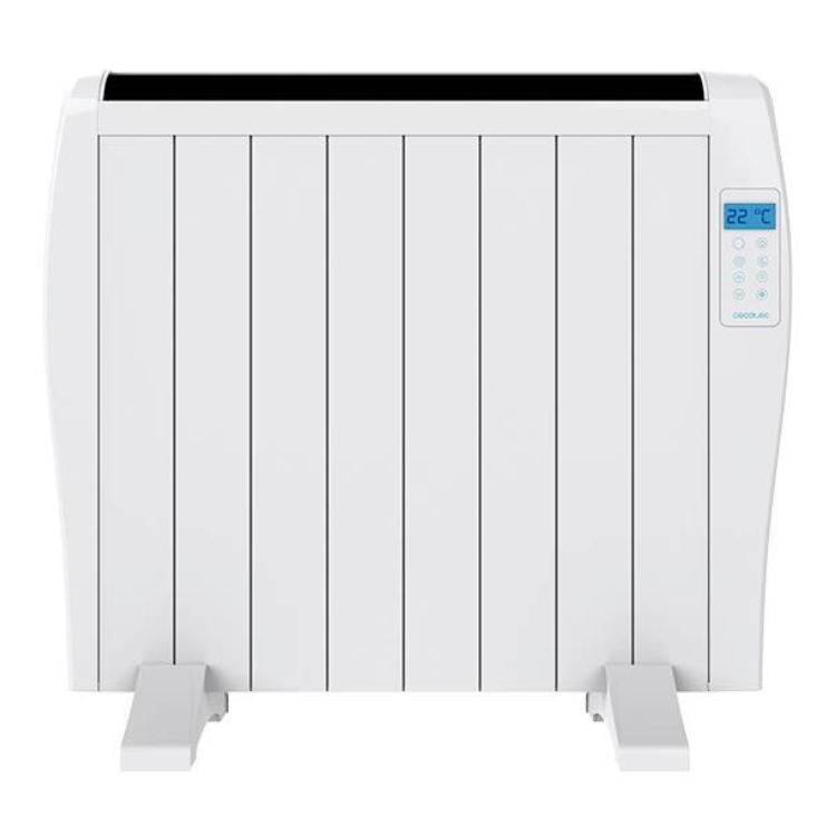 Aquecedor Emissor Térmico Cecotec Ready Warm 1800 Thermal branco 1200W com painel digital.