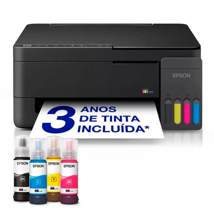 Impressora Multifunções Epson EcoTank ET-2910 Cores Wi-Fi