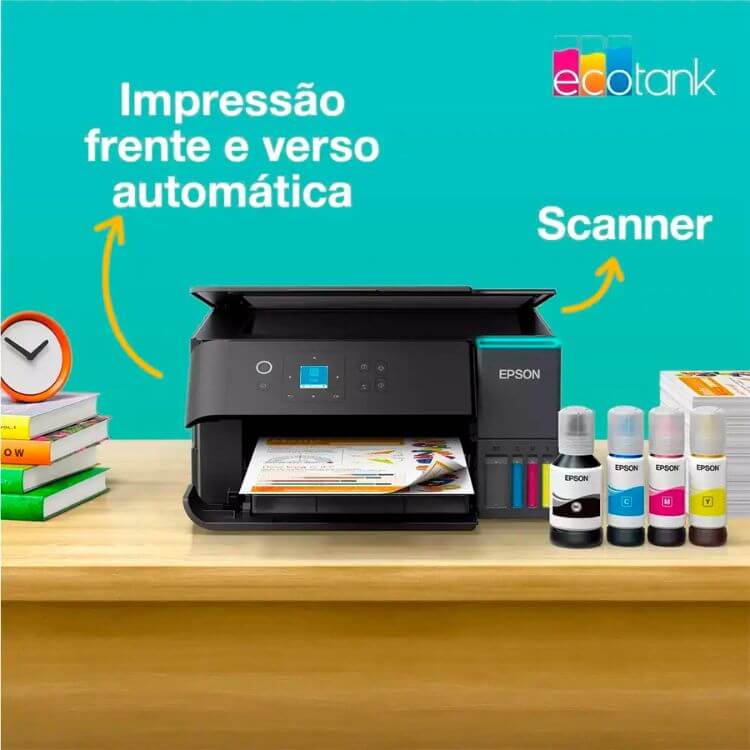 Impressora Multifunções Epson EcoTank ET-2950 Cores A4 Wi-Fi