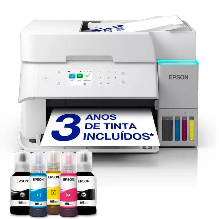 Impressora Multifunções Epson EcoTank ET-3956 Cores A4 Wi-Fi Duplex