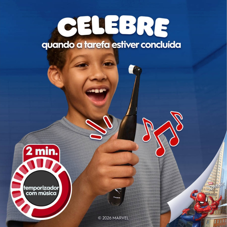 Escova de Dentes Elétrica Oral-B iO2 Kids Spiderman