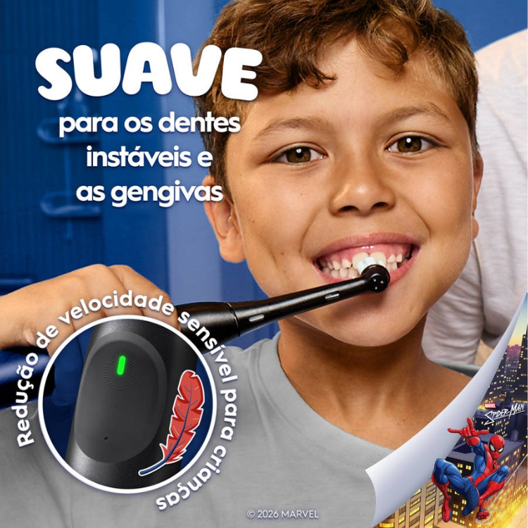 Escova de Dentes Elétrica Oral-B iO2 Kids Spiderman
