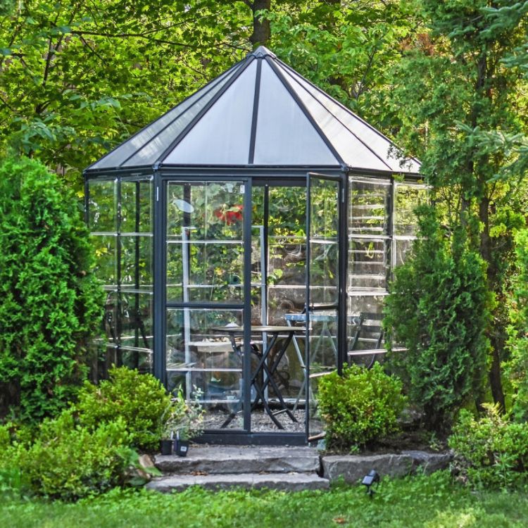 Estufa de Jardim Canopia Oasis Hexagonal Alumínio/Policarbonato 5,26m² Cinzento