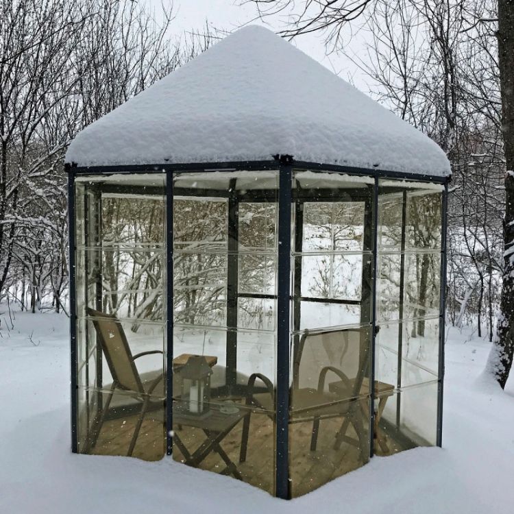 Estufa de Jardim Canopia Oasis Hexagonal Alumínio/Policarbonato 5,26m² Cinzento