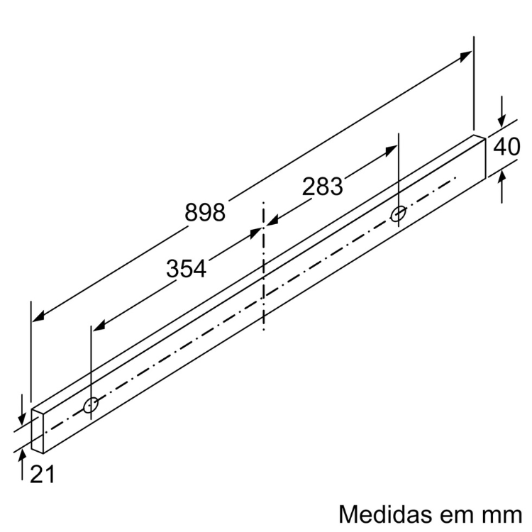Exaustor de Gaveta Bosch Serie 4 DFS097A51 140W 90cm Inox