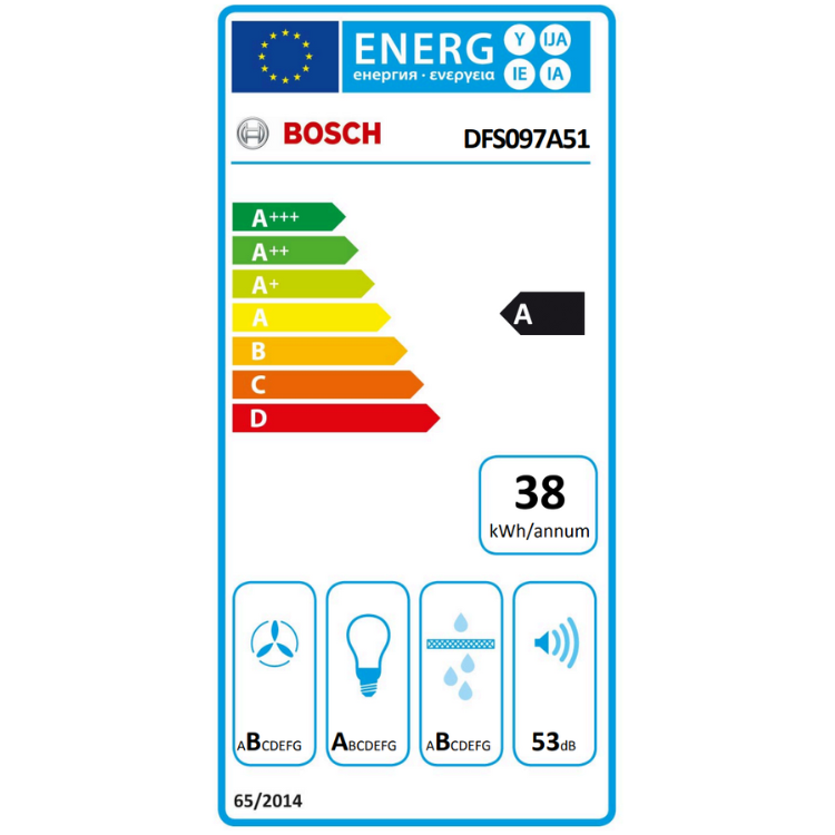 Exaustor de Gaveta Bosch Serie 4 DFS097A51 140W 90cm Inox