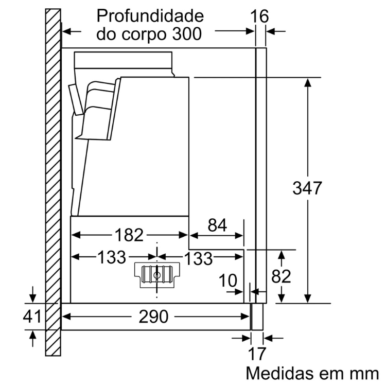 Exaustor de Gaveta Bosch Serie 4 DFS097A51 140W 90cm Inox