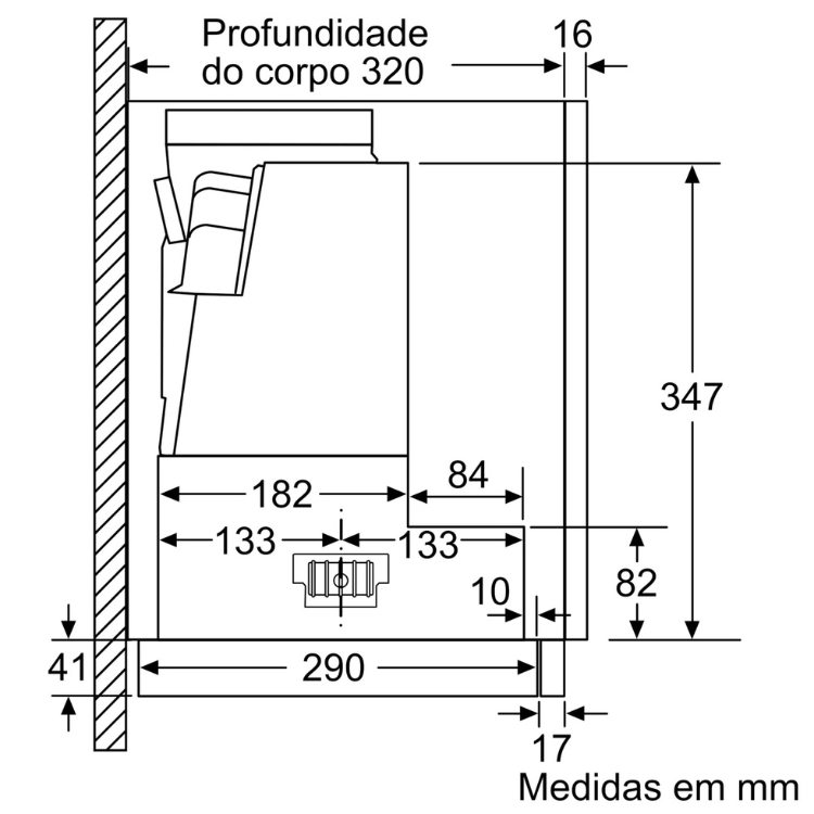 Exaustor de Gaveta Bosch Serie 4 DFS097A51 140W 90cm Inox