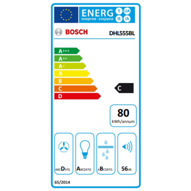 Exaustor Bosch Serie 4 DHL555BL 200W 53cm Inox