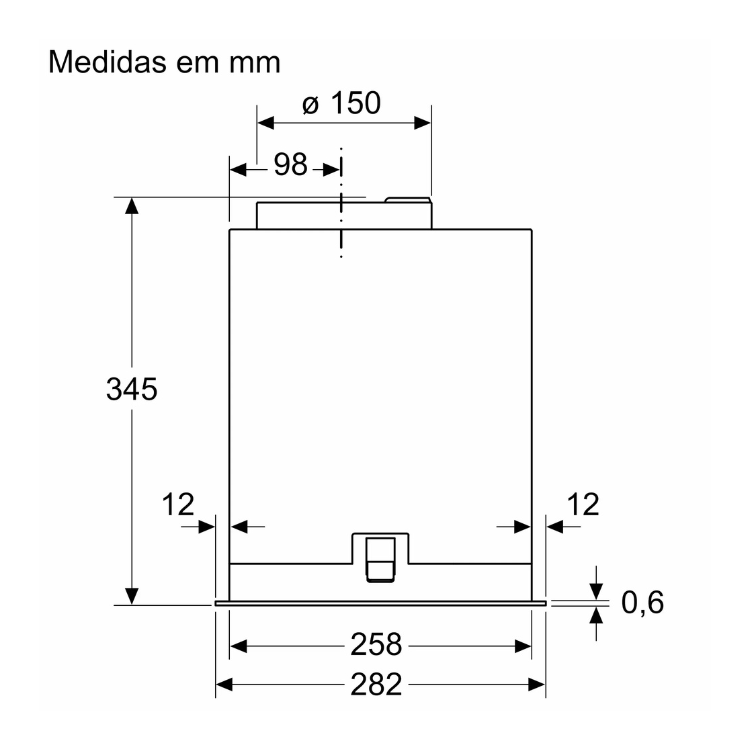 Exaustor Bosch Serie 6 DLN56AC50 250W 52cm Inox
