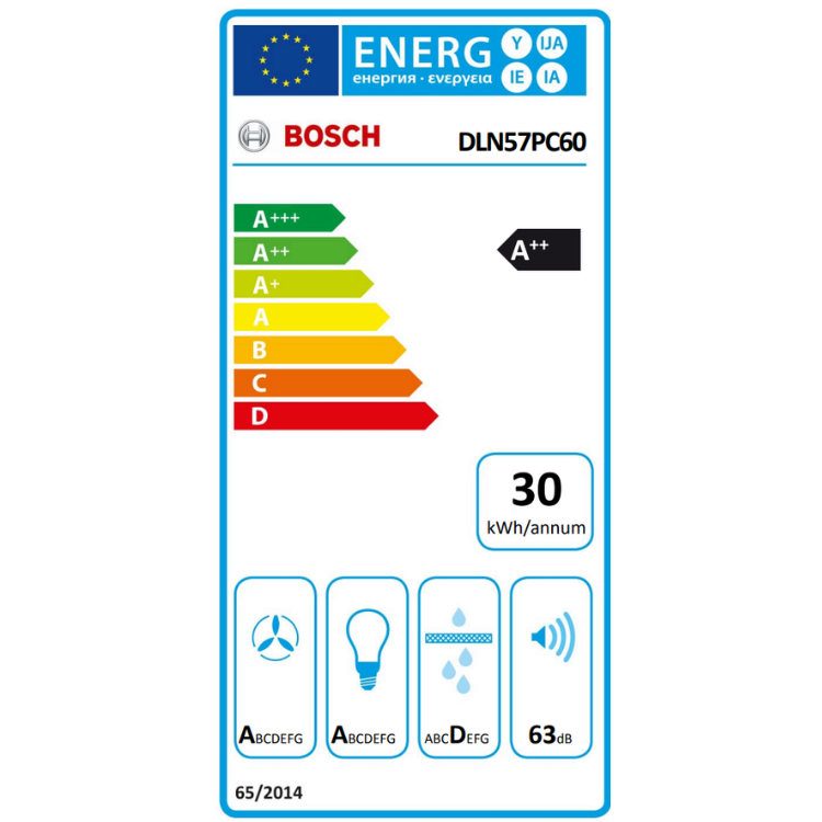 Exaustor de Encastre Bosch Serie 8 DLN57PC60 52cm Preto