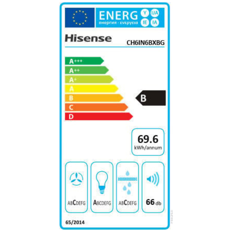 Exaustor de Parede Hisense CH6IN6BXBG 183W 60cm Preto