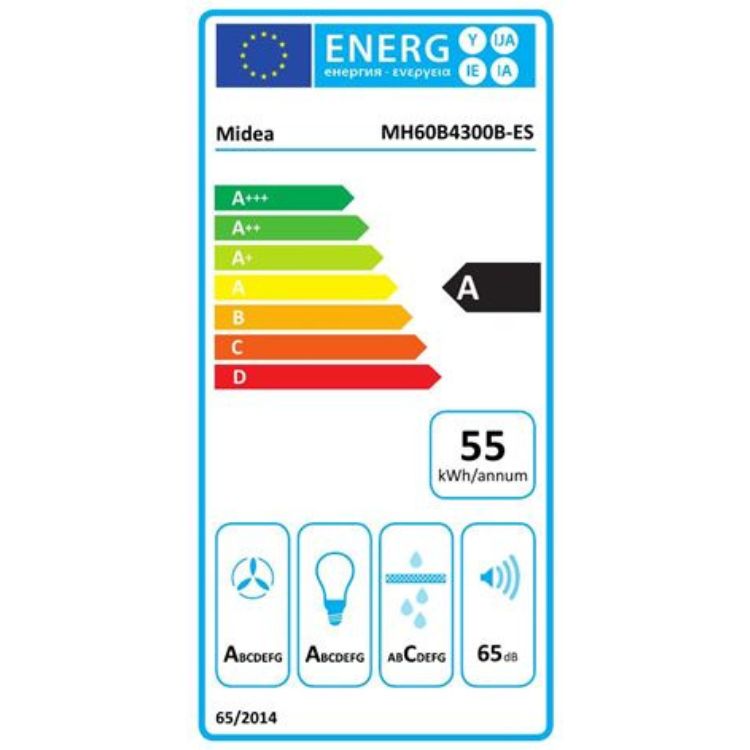 Exaustor de Parede Midea MH60B4300B-ES 60cm Classe A