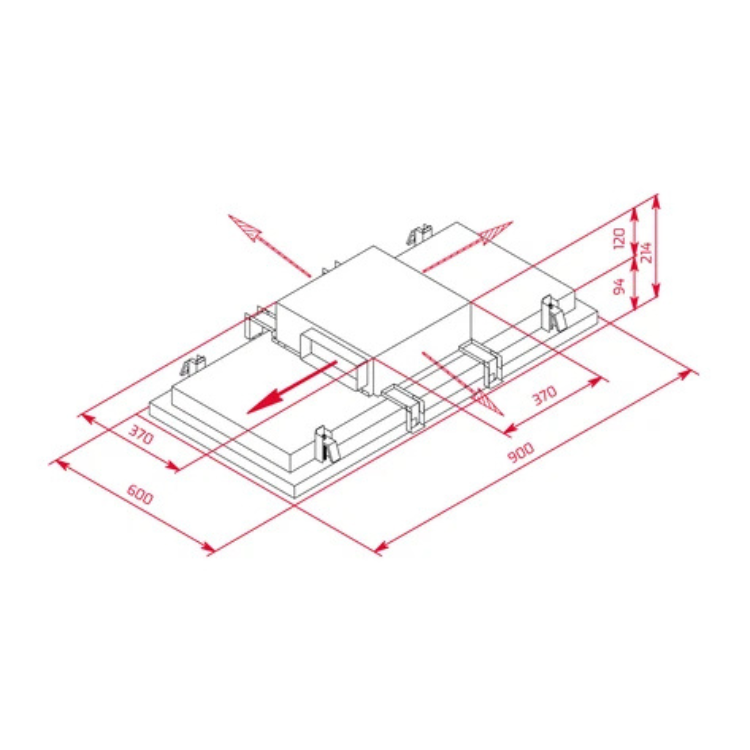 Exaustor Chaminé Teka DHT 97670 220W 90cm Branco